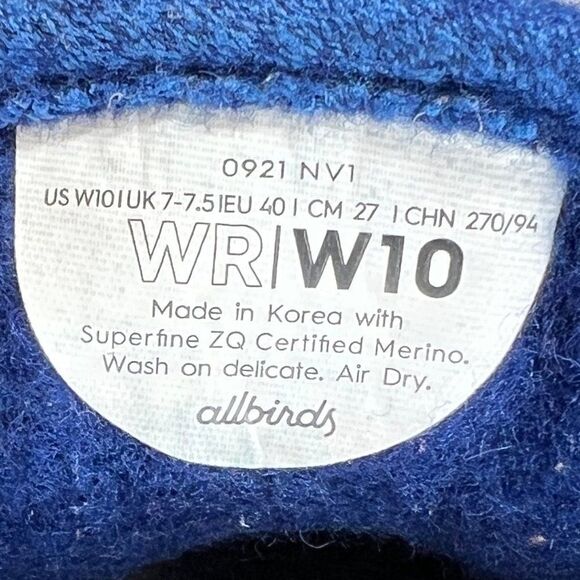 Allbirds Wool Runners Shoes Womens Size 10 Blue Sam's Club Athletic Comfort Work - Picture 10 of 10